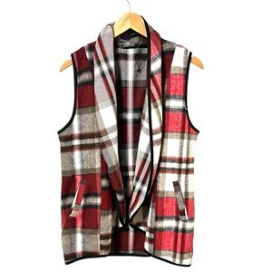 Yacun Plaid Cardigan Vest Size Medium